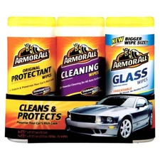 Armor All Car Protectant, Cleaning and Glass Wipes, Auto Care Cleaning Kit