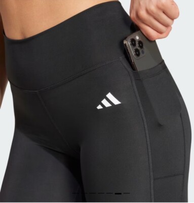 Adidas IT2280 Women's PL ESS ST 1/1 Tights Training In Black