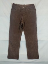 Vintage Levi's Pants Men's 31x29 Straight Leg Corduroy Mid Rise Dark Brown USA