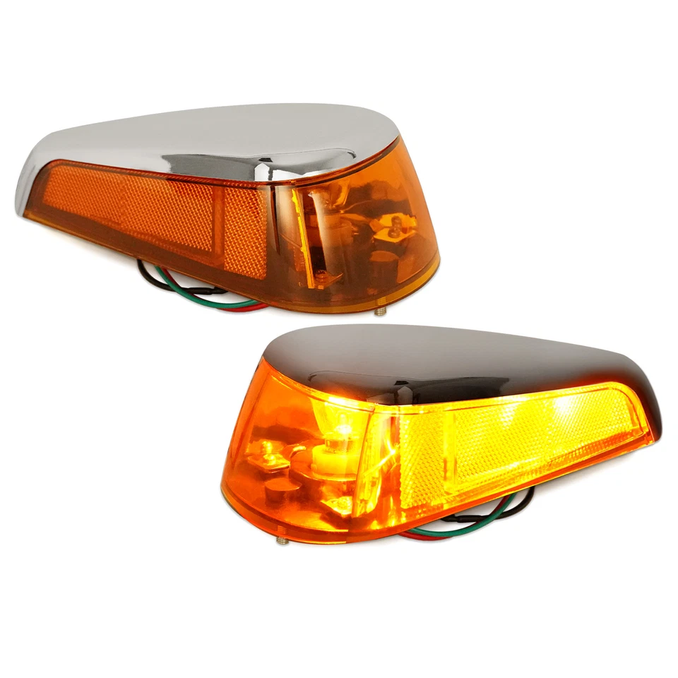 Par de luces de giro delanteras para Volkswagen Super Beetle Thing 1970-1979 con bombillas Foto 3 de 4