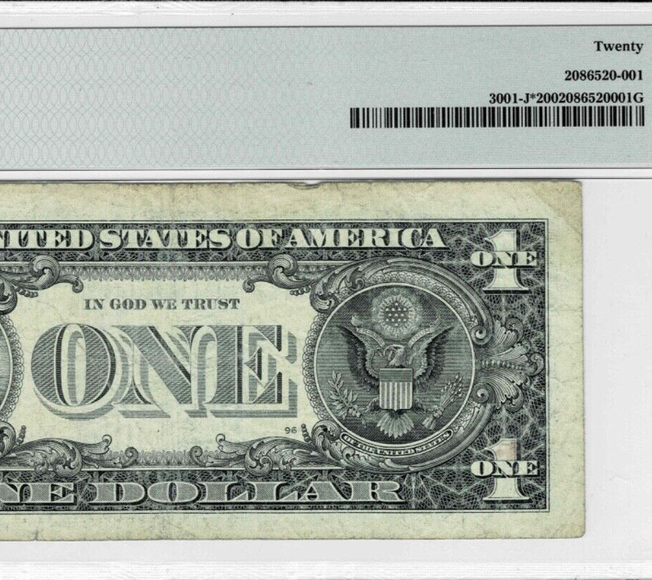 2013 $1 FRN *STAR* NOTE--only 250k printed--Kansas City "J Star"--PMG VF20