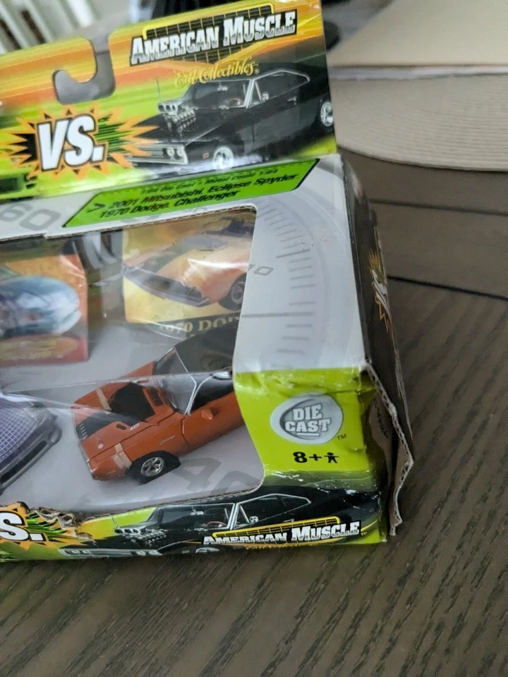 The Fast and The Furious 1/64 Eclipse vs. Challenger Ertl JoyRide - Image 2 of 4