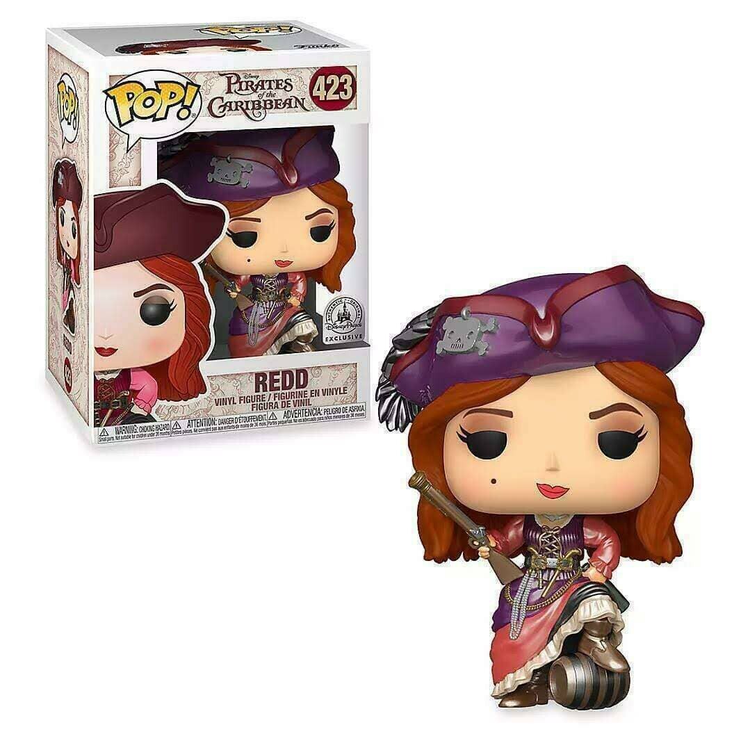 (Box Damage) Pirates Of The Caribbean Redd Metallic Exclusive Funko Pop! #423
