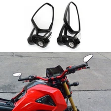 Motorcycle 7/8" Handle Bar End Mirrors For Honda Grom 125 / Rebel 250 300 500 US