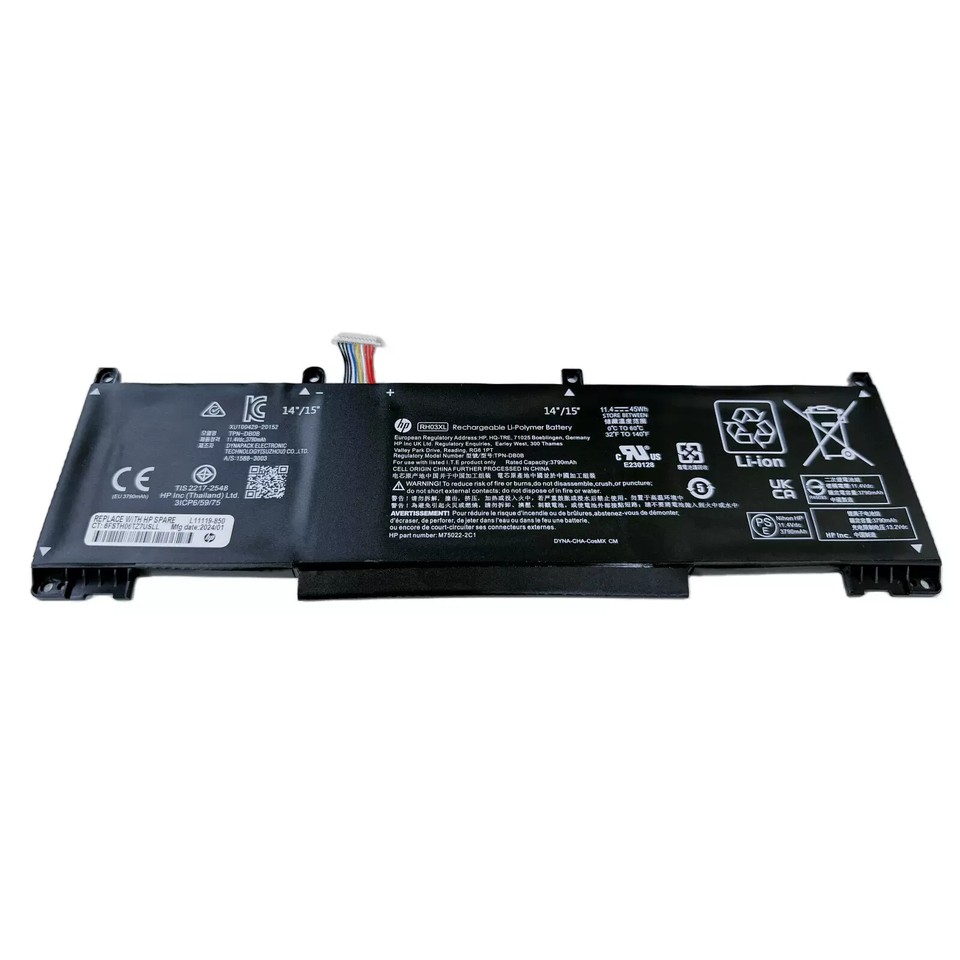 ASKC RH03XL TPN-DB0B Laptop Batterie Pour HP ProBook 430 440 445 450 630 640 650 G8 ZHAN 66 Pro 14 G4 Series M02027-005 HSN-Q28C HSN-Q27C M01524-2B1