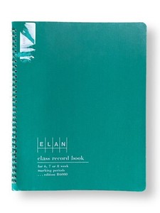Elan Class Record Book with 6-8 Weeks & 36 Names (R6080) Green