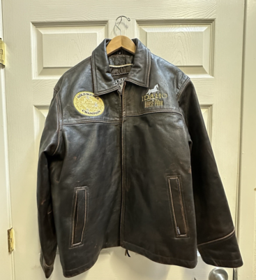 Carroll Original Wear Leather Jacket Medium Idaho Horse Park ICHA