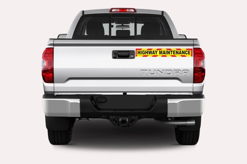 Highway Maintenance Magnet or sticker Long Magnetic Sign Highway Highways Road W - Picture 3 of 4