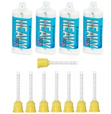 Dental Impression Material VPS Heavy Body Regular Set (4 Cartridge & 8 Tips) PVS