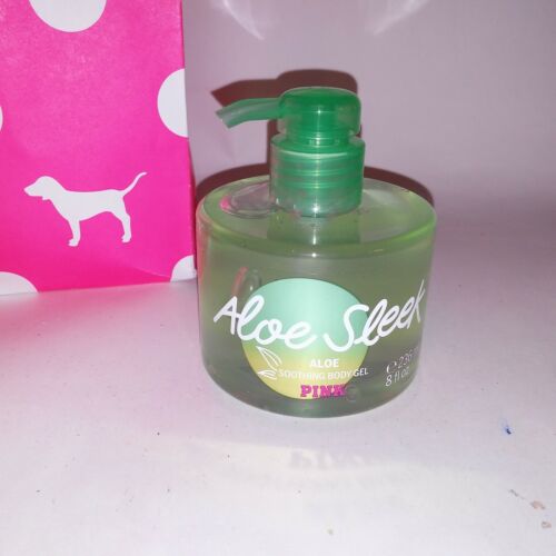 Victoria Secret PINK Body Gel Aloe Sleek Soothing 8oz Cool Down Refreshing New - Picture 1 of 5