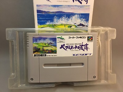 Pebble Beach Golf Links Boxed SNES SFC Nintendo Super