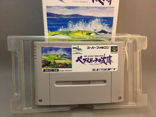 Pebble Beach Golf Links Boxed SNES SFC Nintendo Super Famicom Japanese - Picture 4 of 4
