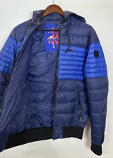 #370  Moose Knuckles Hooded Quilted Bomber Jacket Size Small