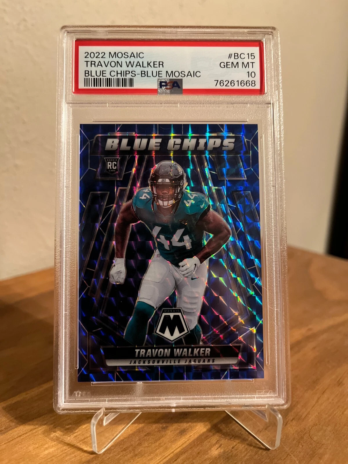 Travon Walker Panini Mosaic Blue Chips #BC15 Blue Mosaic