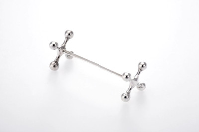 Messerbänkchen Set versilbert (6er Set, glatt poliert, Hermann Bauer jun. K.)