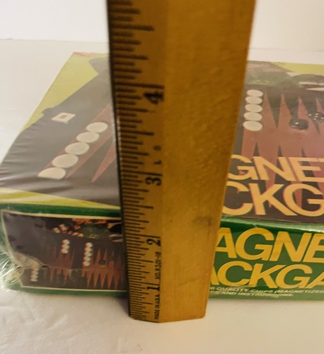 VTG Magnetic Backgammon Travel Leatherette Case Mr.Man #011 New Sealed 1970’s - Picture 6 of 6