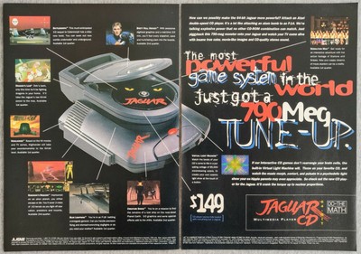 Atari Jaguar CD 64-Bit Console System | 1995 Vintage Game ...
