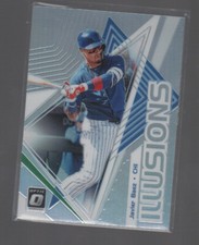 JAVIER BAEZ 2019 PANINI DONRUSS OPTIC ILLUSIONS HOLO PRIZMS CARD #OI-7