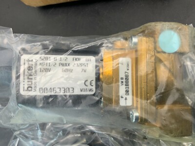 Burkert 5281 B 1/2 FKM BR 2-Way Solenoid Valve 00463303