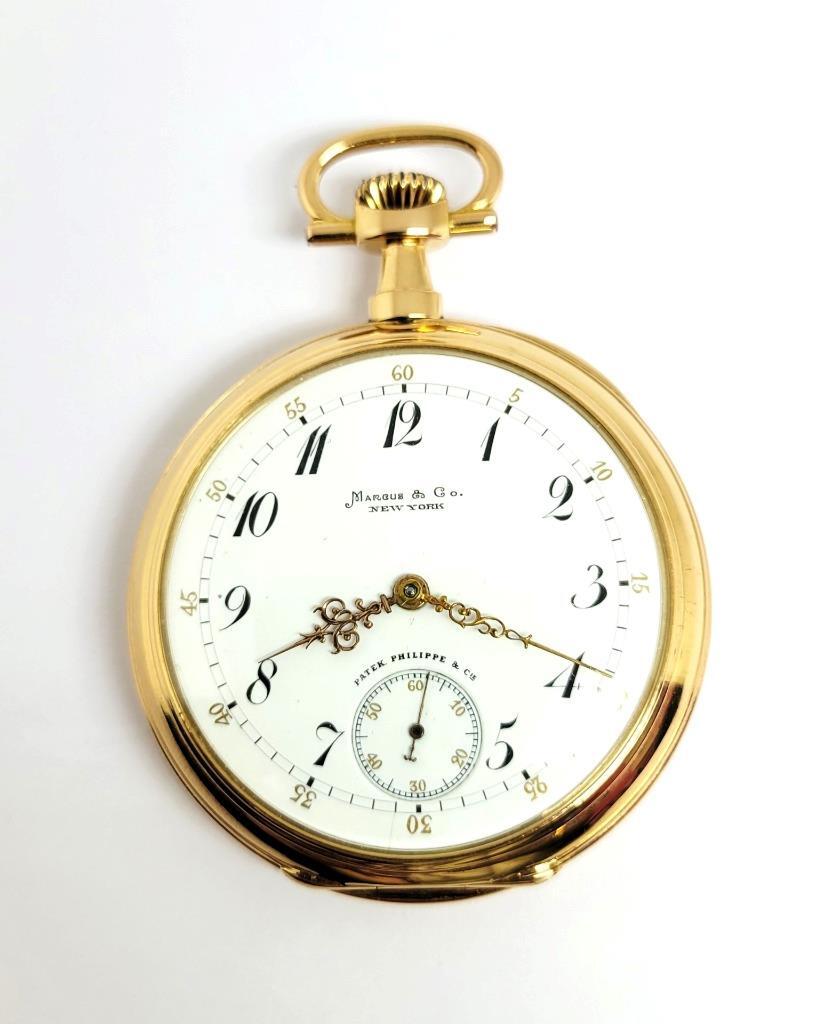 Antique 18K Gold MARCUS Co by PATEK PHILIPPE Pocket watch