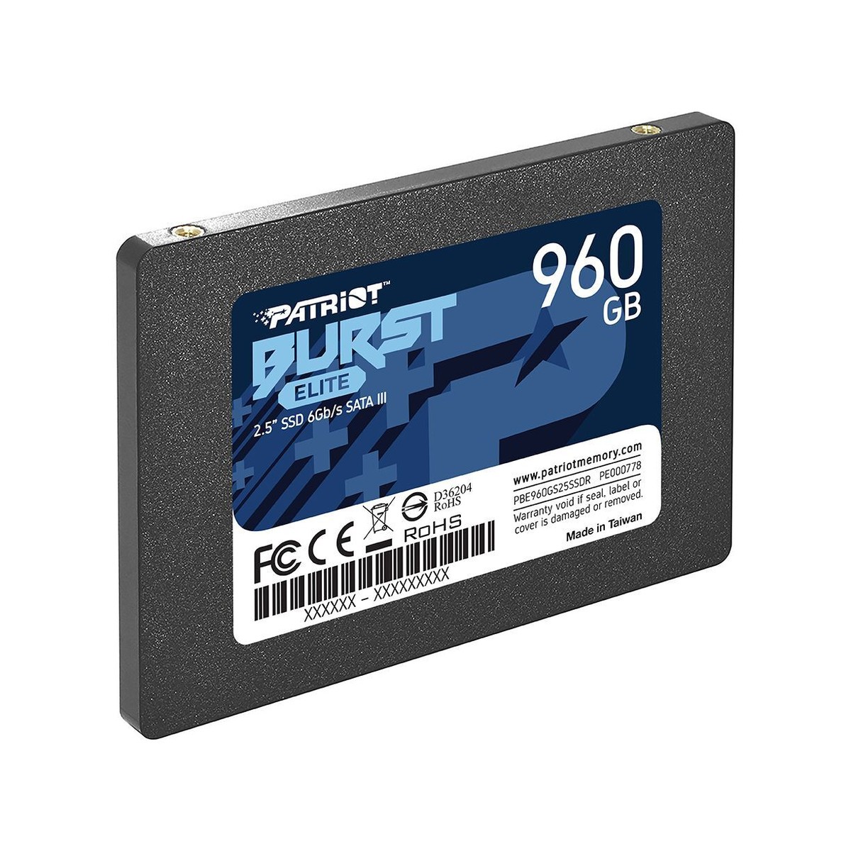 Patriot BLAST 960GB 2.5インチ SATA SSD 本体 Patriot Burst Elite 960GB 2.5