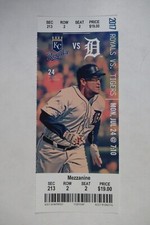 DETROIT TIGERS VS KANSAS CITY ROYALS 7/24/2017 FULL TICKET ~ MIGUEL CABRERA