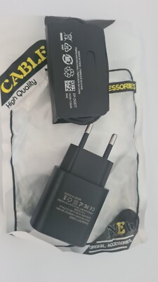 Schnellladegerät Für Samsung phone 25-W-Ladegerät, Typ-C- und Ladekabel- Schwarz