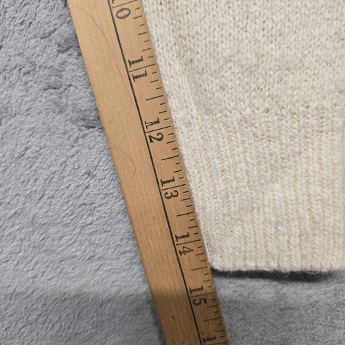 Vintage De Rotchild Sweater Girls L XL Cream Silk Angora Lambswool Blend *Shrunk - Picture 9 of 13