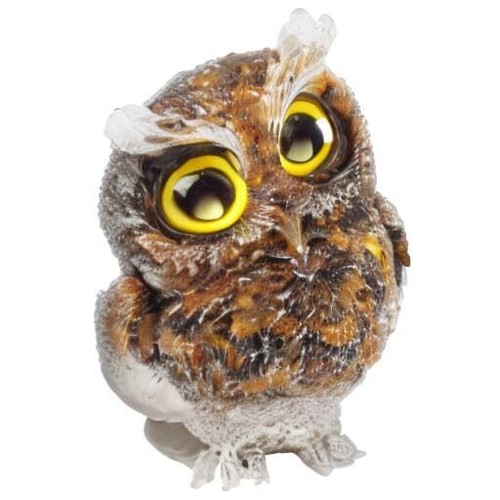 Owl Figurines Home Decor, Crystals Stones Resin Animal Statue Home Tiger's Eye - Picture 6 of 6
