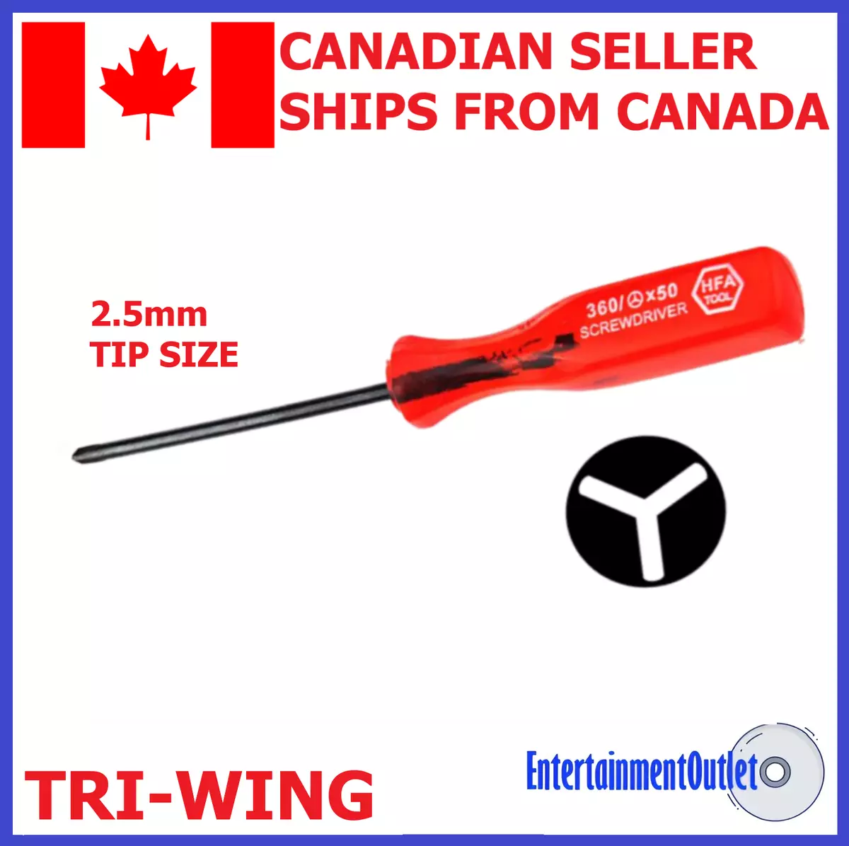 Triwing Tri wing Screwdriver for Nintendo Wii Gameboy GBA DS DSI