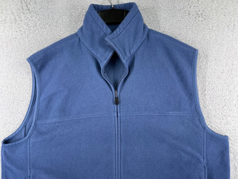 Chaleco Great Northwest para mujer 2XL XXL azul cremallera completa poliéster bolsillos polar Foto 4 de 4