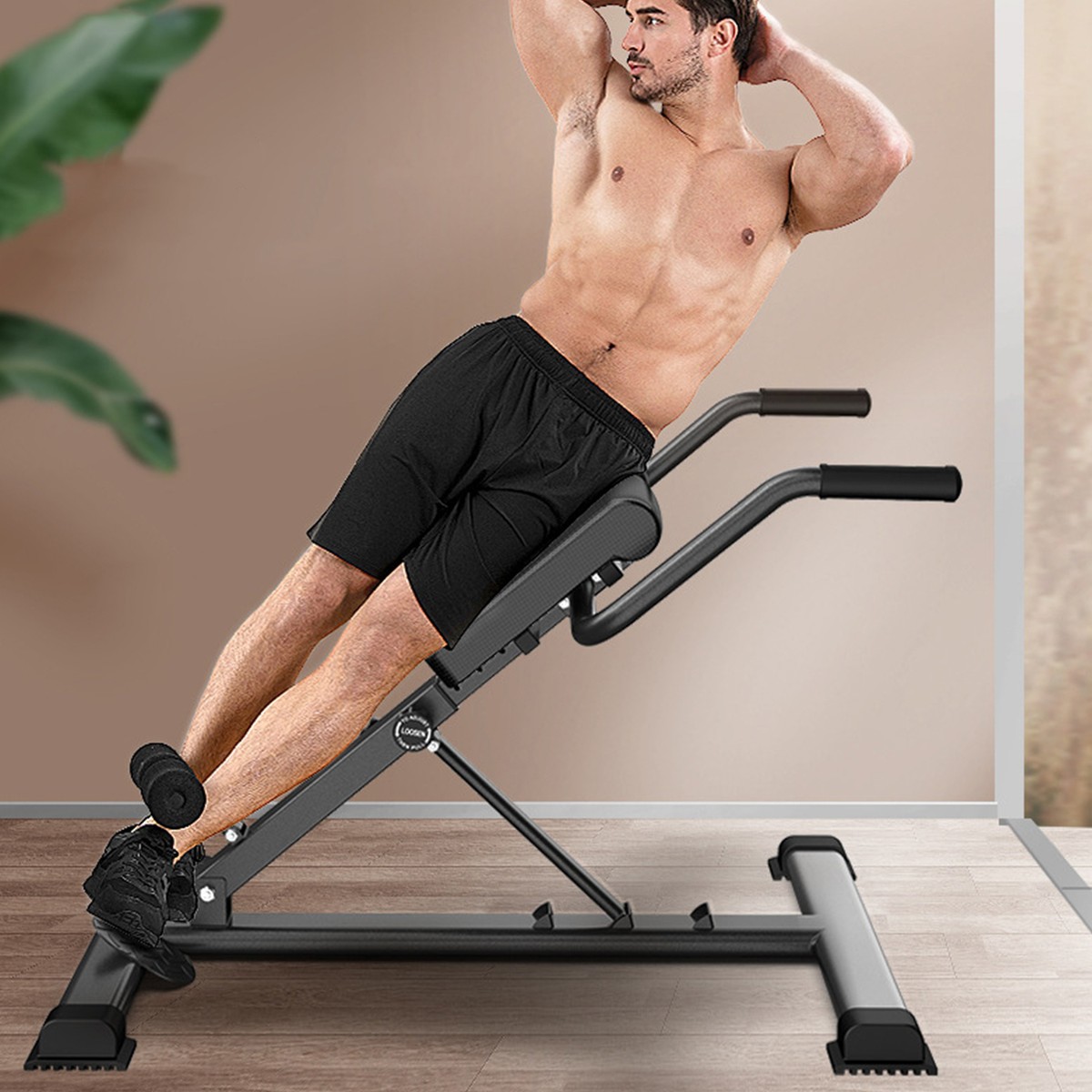 Core Strength Single Leg Abdominal Press Leg Raises Abs Workout - Main Image