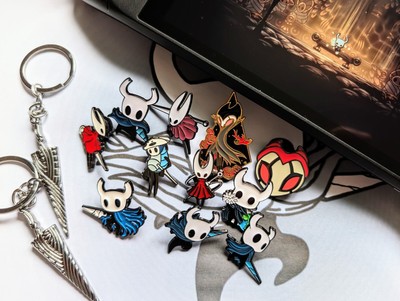 Hollow Knight Silksong Badge Enamel Pin Brooch  Collectible Indie Games Hornet