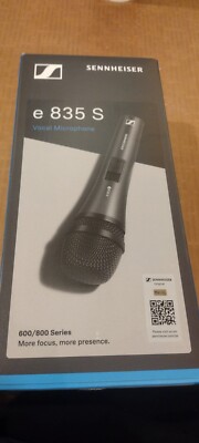 Sennheiser e 835-S Dynamic Cardioid Microphone - Black