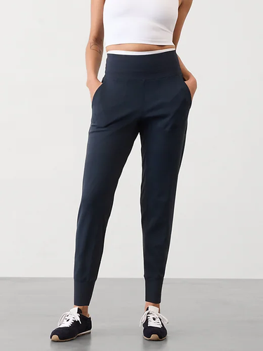 ATHLETA Venice High Rise Jogger XS X-Small | Pantalon bleu marine #597888 NEUF