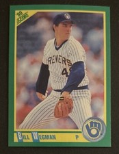 1990 Score Bill Wegman Baseball Card #188 Brewers Pitcher GD/VG O/C