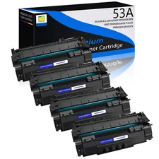 4PK Q7553A 53A High Yield Toner Compatible for HP LaserJet M2727nf M2727nfs MFP