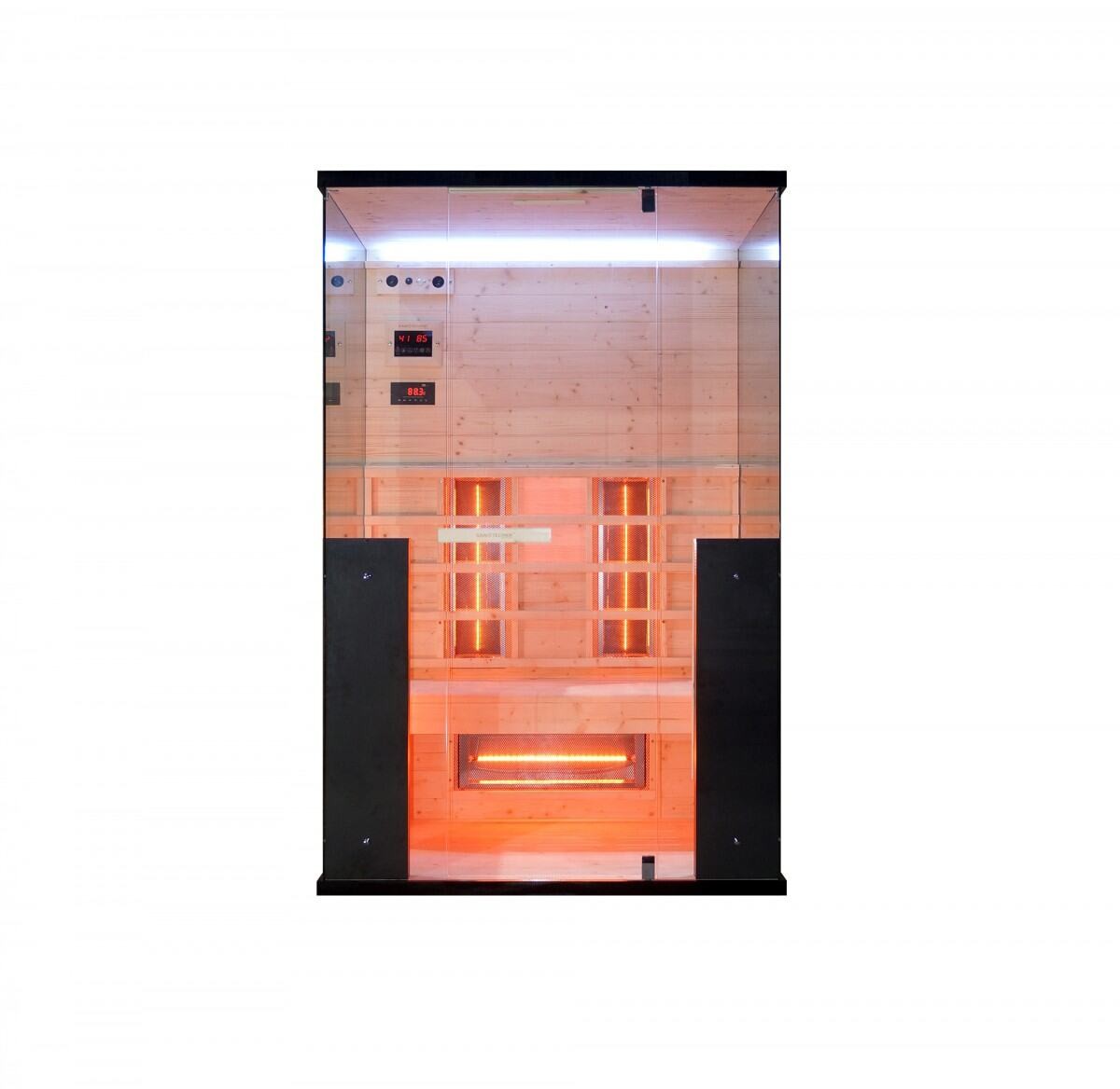Sano Infrarotsauna BILLUND 2 Infrarotkabine 2 Person 4 Strahler 1450 W Sauna