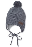 Sterntaler Unisex Kinder StrickmüTze Mit Ohrenklappen Rauchgrau GrößE