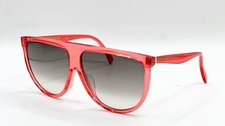 NEW CELINE CL40006F 66F TRANSPARENT RED AUTHENTIC SUNGLASSES 62-12