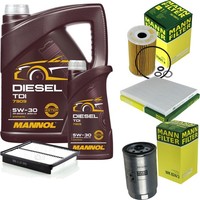 Mann Inspektionspaket Filterset 6L Mannol Diesel TDI 5W-30 FüR KIA Optima
