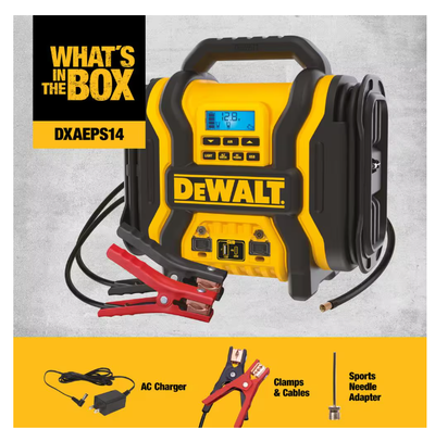 DEWALT DXAEPS14 Portable Jump Starter 2000 Peak Amp w/Digital