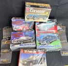 Vintage Hot Wheels Plastic and Premium Die-Cast Model Car Kits Lot