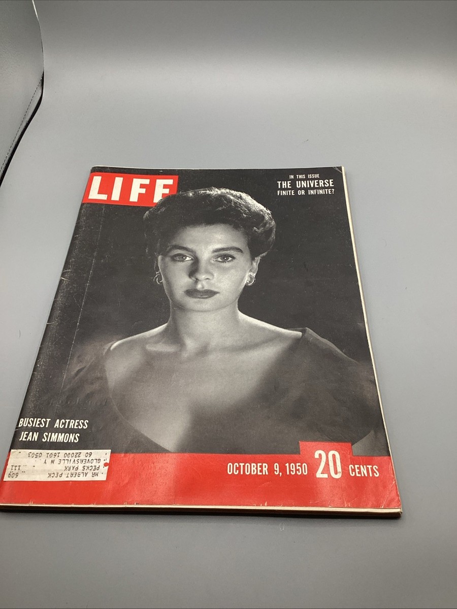 Vintage OCT 9, 1950 Life Magazine - Jean Simmons on Cover Ford 