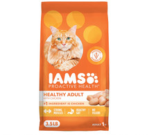 IAMS Proactive Health Adult Healthy Dry Cat Food with Chicken, 3.5 lb. Bag 3.43 per pound