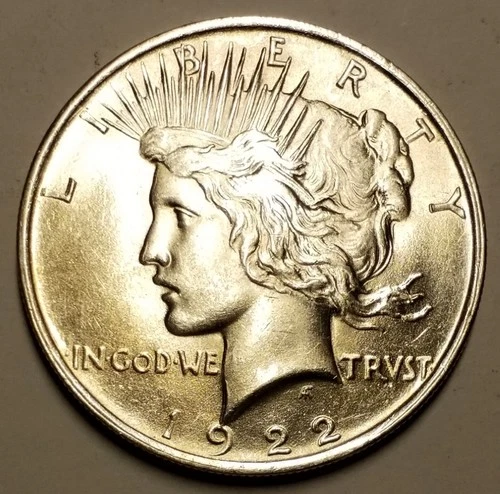 1922-P Peace Silver Dollar....Brilliant Uncirculated