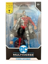 McFarlane Toys DC Multiverse Cyborg Superman Gold Label Exclusive Figure New