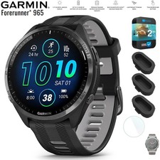 Garmin Forerunner 965 Running Smartwatch Black and Gray 2 Year Warranty Bundle