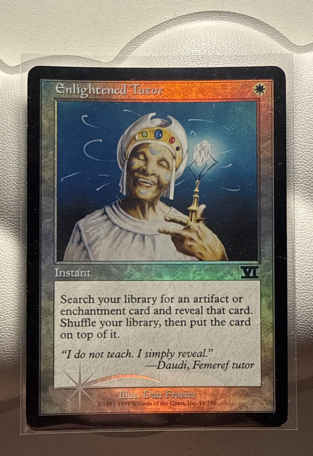 🌴WOTC VINTAGE MTG - Enlightened Tutor - Arena Promo 🏆 ✨Foil✨✅