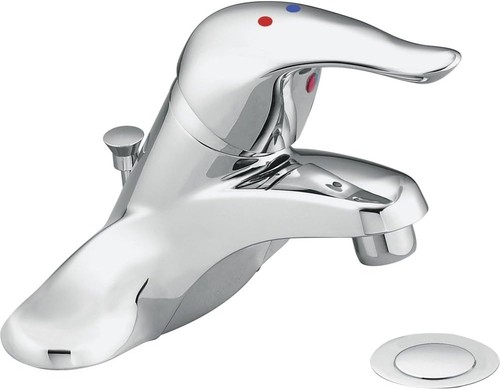 Moen L64635 Chateau Single-Handle Bathroom Faucet with Metal Waste Assembly